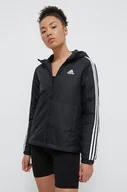 Kurtki damskie - adidas kurtka damska kolor czarny przejściowa - miniaturka - grafika 1