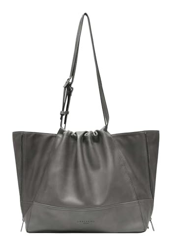 Liebeskind Berlin L Lou 2 3D Leather Shopper, Iron, żelazo