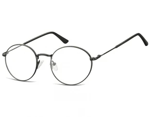 Lenonki okrągłe Okulary oprawki optyczne 919F czarne - Okulary korekcyjne, oprawki, szkła - miniaturka - grafika 1