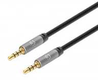 Kable komputerowe i do monitorów - Manhattan 355995 kabel audio 2 m 3.5mm Czarny, Srebrny - miniaturka - grafika 1