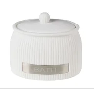 Pojemniki łazienkowe - Pojemnik ROMANTICO 10,5 x 7,5 x 9 cm biały - miniaturka - grafika 1