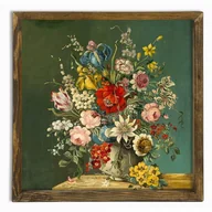 Obrazy i zdjęcia na płótnie - Obraz Vintage Flowers, 50x50 cm - miniaturka - grafika 1