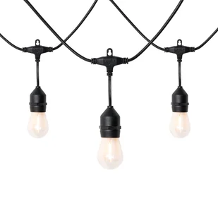QAZQA Kabel pinowy LED 10 metrów 10-świetlny przezroczysty IP44 - Chill - Lampy ogrodowe - miniaturka - grafika 1