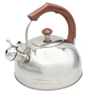 Czajniki na gaz - Czajnik stalowy z gwizdkiem tradycyjny indukcja 2.5L uchwyt drewno BRUNBESTE BB-2271 - miniaturka - grafika 1