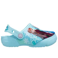 Klapki i japonki damskie - Klapki Crocs Toddler Fun Lab Disney Frozen II Clog 206804-4O9 - niebieskie - miniaturka - grafika 1