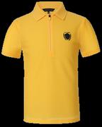 Koszulki jeździeckie - Koszulka polo COVALLIERO 24SS młodzieżowa żółta, rozmiar: 164/170 - miniaturka - grafika 1