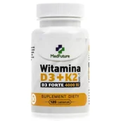 Witaminy i minerały - Suplement diety, Witamina D3 + K2 Forte MEDFUTURE, 120 tabletek - miniaturka - grafika 1