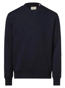 Gant - Męska bluza nierozpinana, niebieski - Bluzy męskie - miniaturka - grafika 1