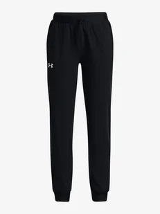 Spodnie dziewczęce Under Armour  Sport Woven Storm Pant-BLK L - Spodnie sportowe damskie - miniaturka - grafika 1