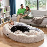Legowiska dla psów - Legowisko dla psa i ludzi Human Dog Bed XXL InnovaGoods Beige - miniaturka - grafika 1