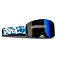 Gogle narciarskie - Gogle na Skuter Śnieżny Raven Edge VentMax Magnetic Camo Moro/Niebieski - miniaturka - grafika 1
