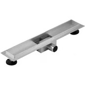 Odpływy liniowe - Korpus do odpływu liniowego MEXEN Flat, srebrny, 50 cm - miniaturka - grafika 1