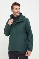 Kurtki i kamizelki sportowe męskie - Jack Wolfskin kurtka outdoorowa Stormy Point kolor zielony - miniaturka - grafika 1