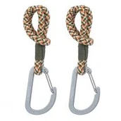 Torby i organizery dla mam - Lassig Casual Label Uniwersalne sznurkowe zaczepy do torby do wózka olive red 2 szt. - miniaturka - grafika 1