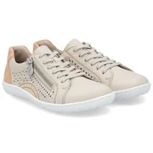 Sneakersy damskie - Sneakersy damskie rieker 52824-60 beige ażurowe 39 - miniaturka - grafika 1