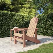 Fotele i krzesła ogrodowe - Lumarko Krzesło ogrodowe Adirondack, HDPE, brązowe - miniaturka - grafika 1