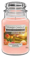 Świece - Yankee Candle Home Inspiration Golden Peach Świeca Duża 538g - miniaturka - grafika 1