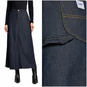 Spódnice - Lee CARPENTER MAXI SKIRT Dark Beat WORKWEAR długa spódnica jeansowa W28 - LEE - miniaturka - grafika 1