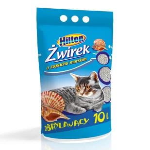 Hilton Hilton Żwirek bentonitowy zapach morski dla kota poj 10l - Żwirek dla kotów - miniaturka - grafika 1