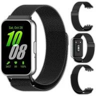 Akcesoria do smartwatchy - Bransoleta Milanese Vanfone do Samsung Galaxy Fit 3 SM-R390, czarny - miniaturka - grafika 1