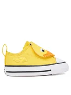 Buty dla chłopców - Converse Trampki Chuck Taylor All Star One Strap A11838C Żółty - miniaturka - grafika 1