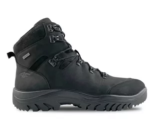 Buty trekkingowe męskie - Męskie buty trekkingowe 4F OBMH260 czarne Rozmiar: 42 - grafika 1