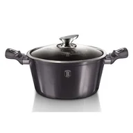 Garnki - Garnek Berlinger Haus Carbon Metallic Pro Line, czarny, z pokrywką, 30 cm, BH/6924 - miniaturka - grafika 1