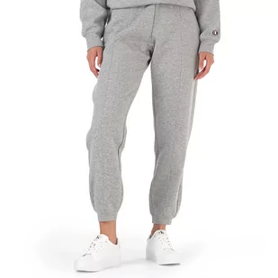 Spodnie Champion C Logo Ribbed Cuff Joggers 116611-EM006 - szare - Spodnie sportowe damskie - miniaturka - grafika 1