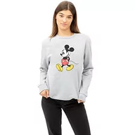 Bluzy damskie - Disney Damska bluza Mickey Strides, wrzos szary, 36 - miniaturka - grafika 1