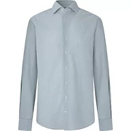 Koszule męskie - HACKETT LONDON Męska koszula w paski melanż, 8ADWHITE/Zielona, duża - miniaturka - grafika 1