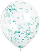 Balony i akcesoria - Balony przezroczyste z konfetti w środku - 30 cm - 6 szt. - miniaturka - grafika 1