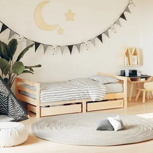 The Living Store Rama łóżka dziecięcego z szufladami - 80x160 cm - drewno sosnowe - Łóżko Dla Dzieci - Łóżeczka i kojce The Living Store Rama łóżka dziecięcego z szufladami - 80x160 cm - drewno sosnowe - Łóżko Dla Dzieci - Łóżeczka i kojce - miniaturka - grafika 1