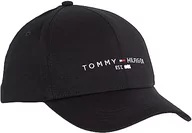 Czapki damskie - Tommy Hilfiger Mężczyźni Th Established Czapka z Daszkiem, Czarna, Uniwersalny - miniaturka - grafika 1