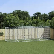 Sprzęt podróżny i transportery dla psów - vidaXL Kojec zewnętrzny dla psa, 6x2x2 m, stal galwanizowana - miniaturka - grafika 1