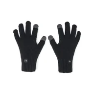 Rękawiczki - Damskie rękawiczki zimowe Under Armour UA Halftime Gloves - czarne - UNDER ARMOUR - miniaturka - grafika 1