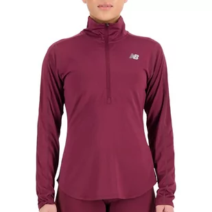 Bluza New Balance WT23227NBY - bordowa - Bluzy sportowe damskie - miniaturka - grafika 1