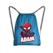 Plecaki worki - Worek Szkolny Na Buty Workoplecak WF SPIDER MAN SPIDERMAN + imię #3 #1 - miniaturka - grafika 1