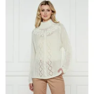 Swetry damskie - TWINSET Półgolf Regular Fit z dodatkiem wełny - miniaturka - grafika 1