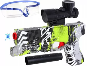 Pistolet Na Kulki Żelowe Okulary Karabin Automat - Zabawki militarne - miniaturka - grafika 1