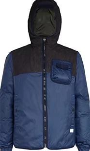G-STAR RAW Męska kurtka Denim Mix Padded, niebieski (Sartho Blue B577-6067), S - Kurtki męskie - miniaturka - grafika 1