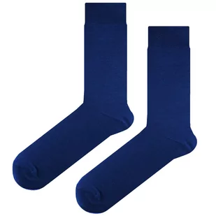 Skarpety garniturowe gładkie niebieskie EM 63 - EM Men's Accessories - Skarpetki męskie - miniaturka - grafika 1