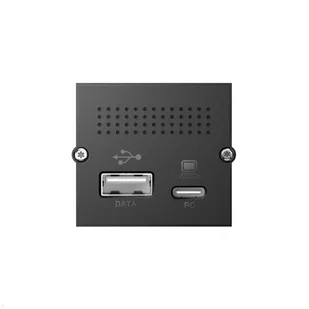 Bachmann 917.229 gniazdko elektryczne USB A + USB C Czarny - Gniazdka elektryczne - miniaturka - grafika 1