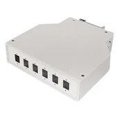 Pozostałe akcesoria sieciowe - Przełącznica światłowodowa na szynę DIN 6xSC simplex / LC duplex - miniaturka - grafika 1