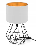 Lampy stojące - Lampka Nocna Biurkowa Druciana Abażur Mirror Loft - miniaturka - grafika 1