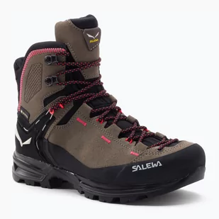 Buty trekkingowe damskie Salewa MTN Trainer 2 Mid GTX brązowe 00-0000061398 - Buty trekkingowe damskie - miniaturka - grafika 1