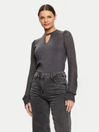 Swetry damskie - Morgan Sweter 242-MNIGHT Szary Regular Fit - miniaturka - grafika 1