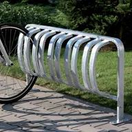 Wyposażenie miejsc publicznych - B2B Partner Jednostronny stojak na rowery - 5 rowerów, do betonowania 1901 - miniaturka - grafika 1