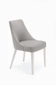 Krzesła - Caro 2 krzesło tapicerowane tkanina do wyboru nogi białe - miniaturka - grafika 1