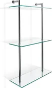Szafki łazienkowe - Półka łazienkowa Decor Walther potrójna chrom - miniaturka - grafika 1