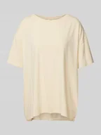 Koszulki i topy damskie - T-shirt z wyhaftowanym logo model ‘PYMAZ’ - miniaturka - grafika 1